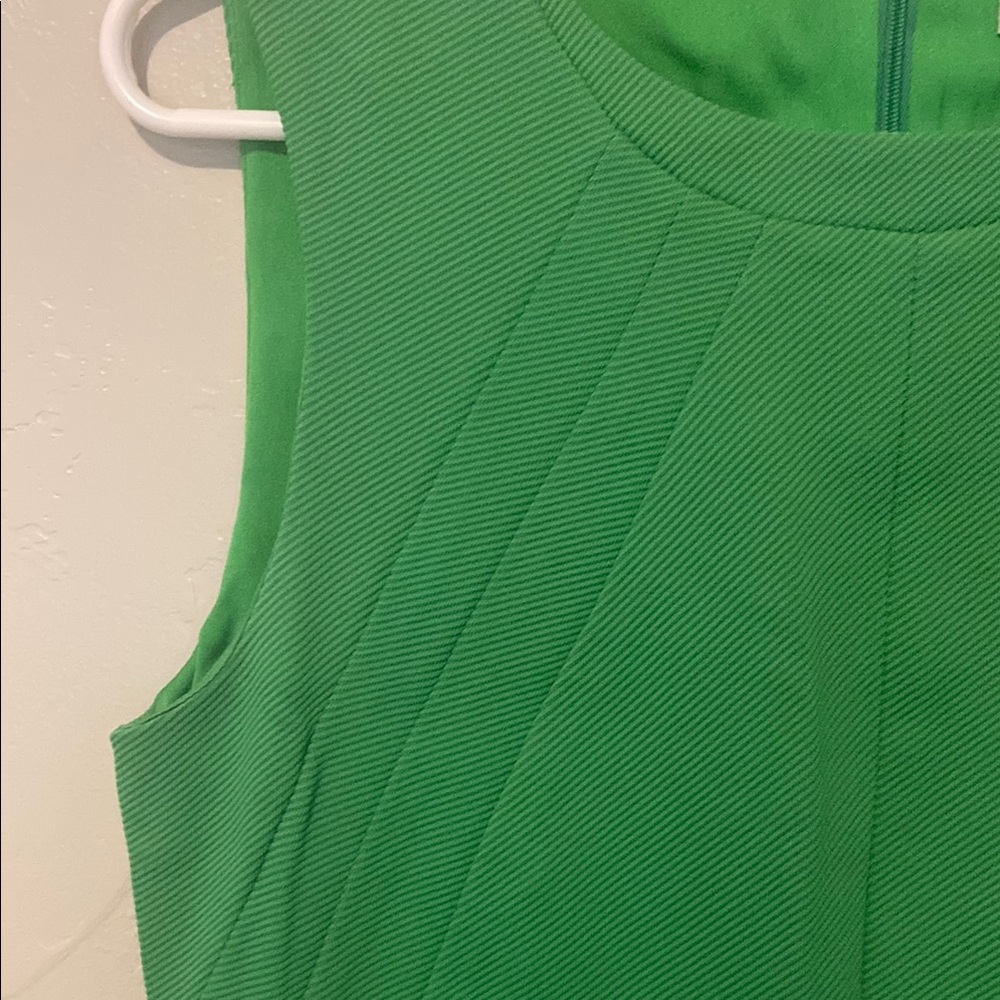 Diane Von Furstenberg Green Sheath Sleeveless Dress Woman 8 - Picture 4 of 7